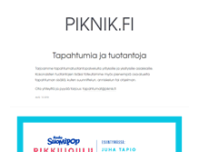 Tablet Screenshot of piknik.fi